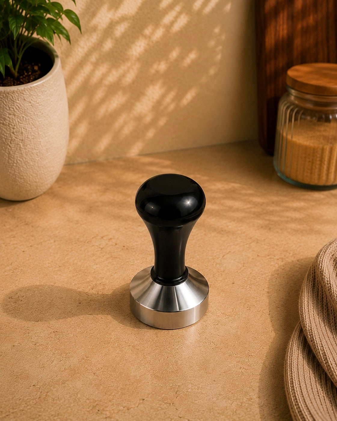 Paslanmaz Çelik Espresso Tamperi 58 mm