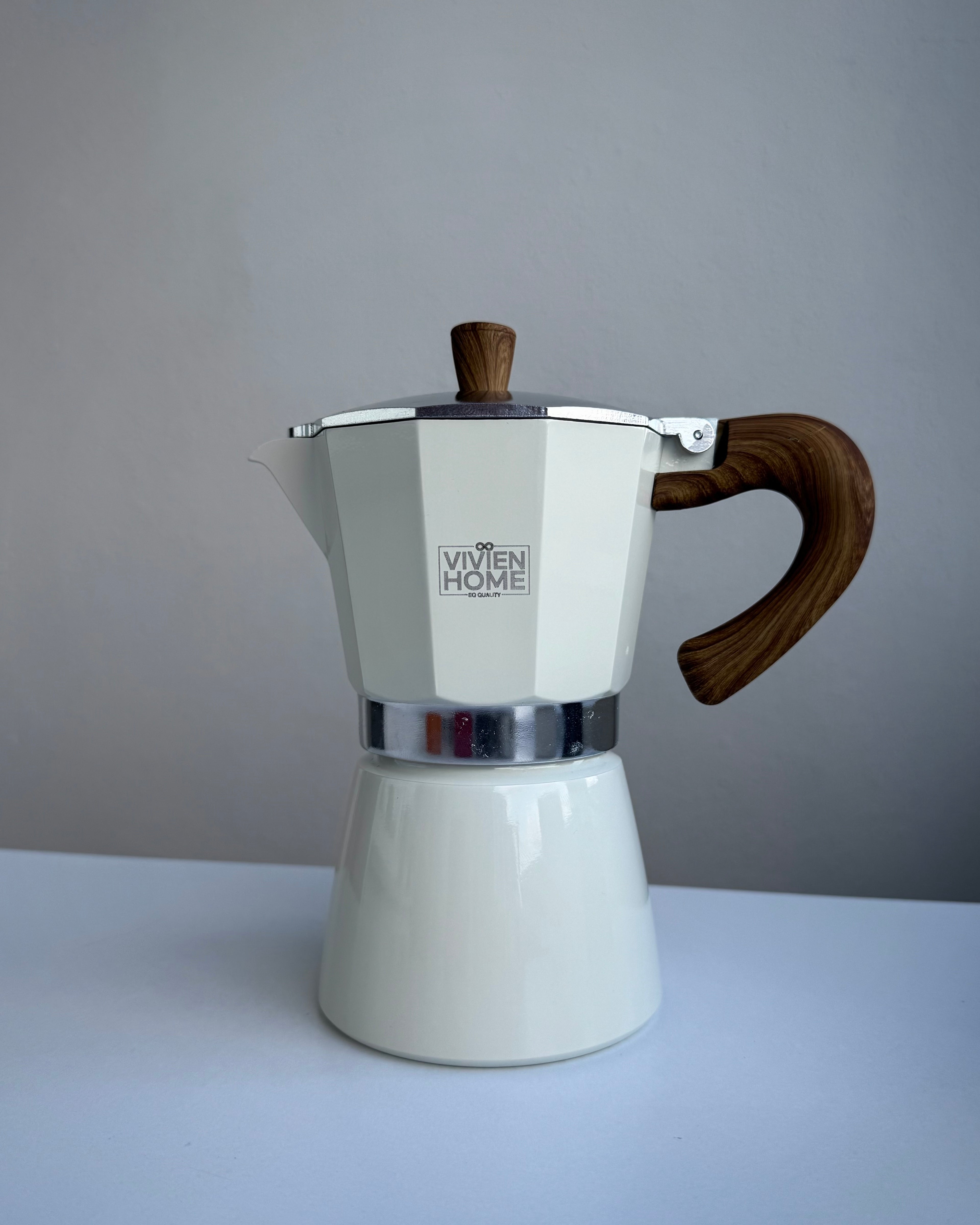 Alüminyum Moka Pot | Ahşap Saplı